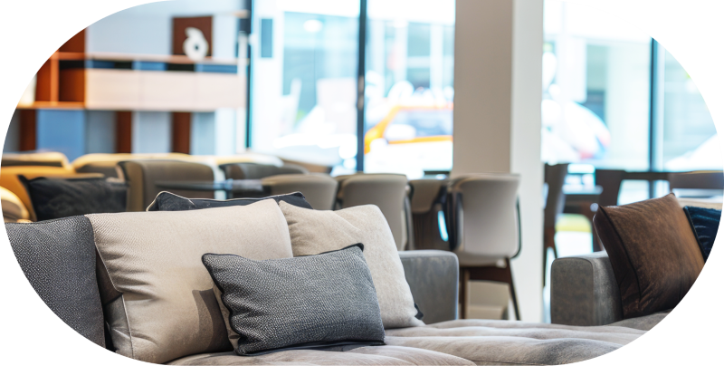 Person shopping on phone